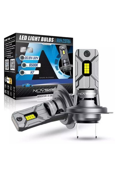 NOVSIGHT Λάμπες αυτοκινήτου H7 LED 60W 6500K A500-N64-H7