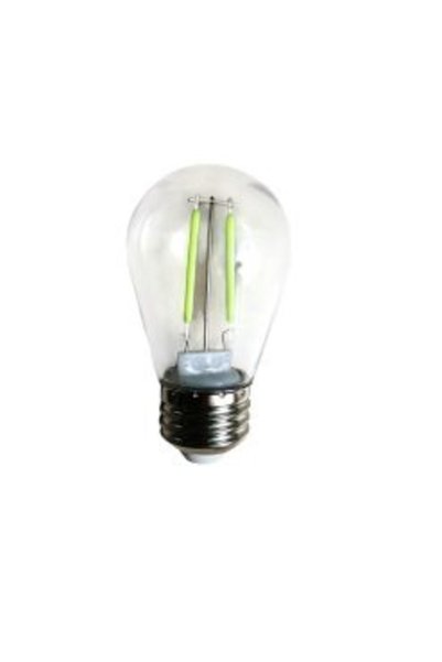 Rixme Λάμπα LED αδιάβροχη 10τμχ. E27 2W 220V RZ-165 Πράσινος φωτισμός