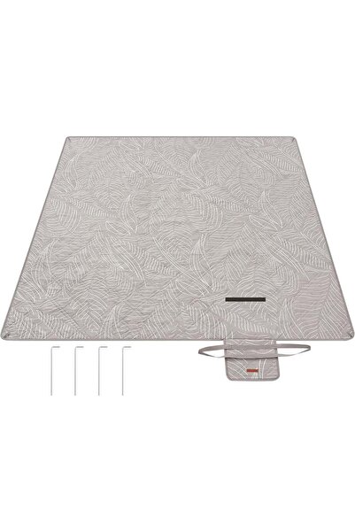 SONGMICS Pătură de picnic impermeabilă 200x200 cm, cu ancori de fixare, pliab...