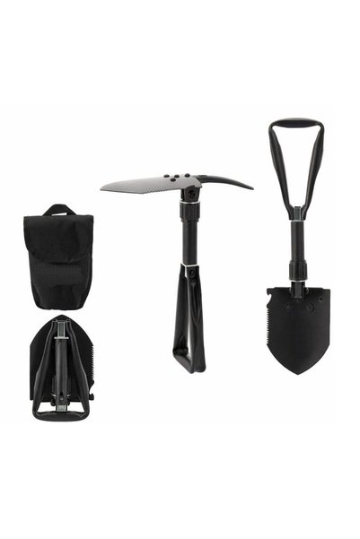 MyOfficeShop Lopată pliabilă multifuncțională 6 în 1 pentru camping și grădin...