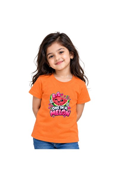 PRINTSHOP4ME Girls Fruit Print T-Shirt | Cotton Tee | Round Neck Short Sleeve...
