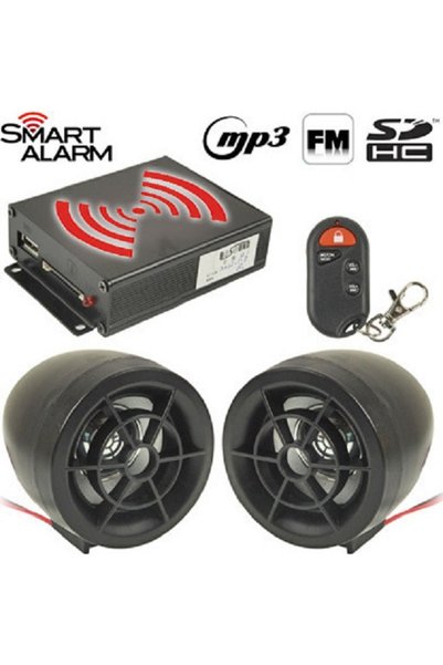 OEM Συναγερμός μηχανής με MP3 & FM, 2x2.5" 10W αδιάβροχα