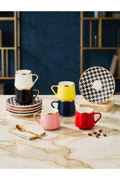 ACAR Premium 6-Person Coffee Cup Set 90 ml