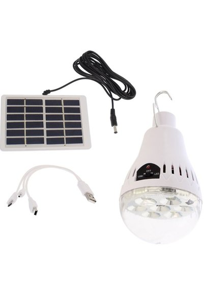 OEM Λάμπα LED με Ηλιακό Πάνελ 5W Powerbank Επαναφορτιζόμενη HB-6028