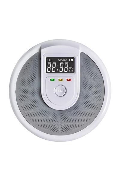 OEM Ανιχνευτής Καπνού & CO JSN-999COM Φωνητικός με Οθόνη LCD & Μπαταρία