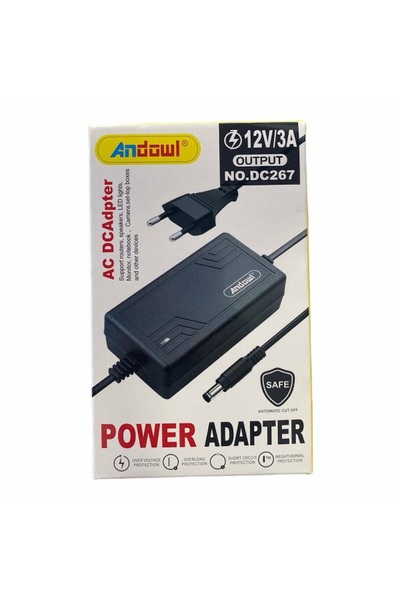 Andowl Τροφοδοτικό Universal DC267 12V 3A για ηλεκτρονικές συσκευές
