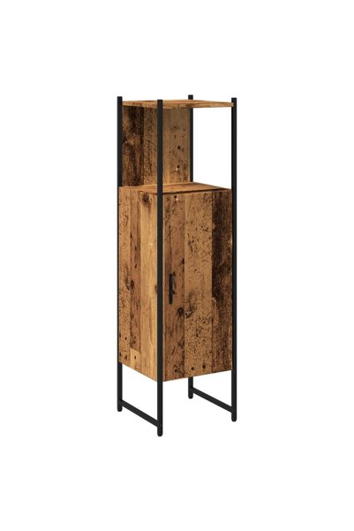 vidaxl Dulap pentru baie, lemn vechi, 33x33x120,5 cm, lemn prelucrat