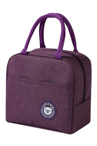 unbranded Ισοθερμική τσάντα HUH-0011, 7L, αδιάβροχη, 23x13x21cm, μωβ