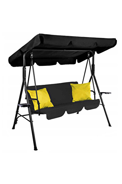 MyOfficeShop Balansoar de grădină Trieste, 3 locuri, 220 kg, negru