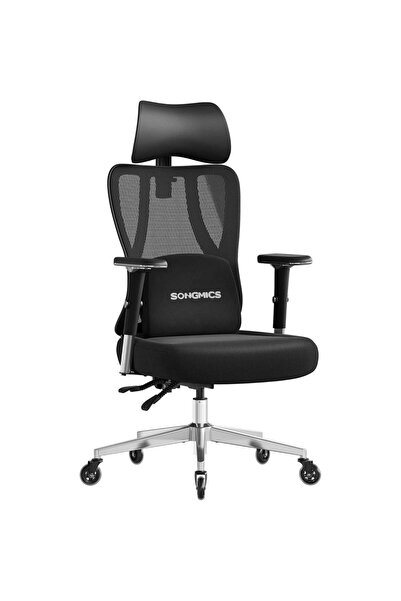 SONGMICS Scaun de birou ergonomic profesional, suport lombar reglabil, tetier...