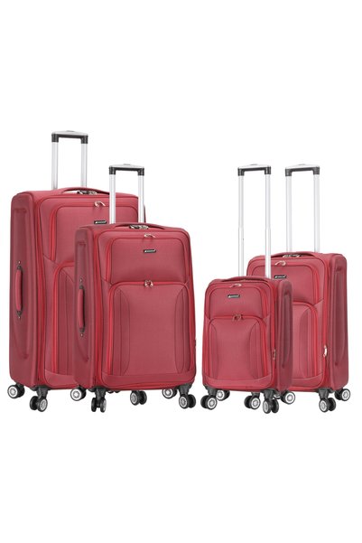 Madisson Set de trolere extensibile, Poliester, 4 roți duble, Lacăt cu combin...