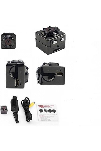 OEM Κρυφή Κάμερα Παρακολούθησης SQ8 Mini DV Full HD 1080p με Κάρτα Μνήμης & Α...
