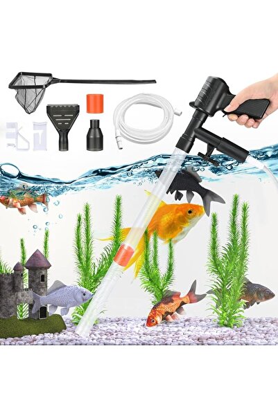 FDTY 1 set Fish Tank Aquarium Gravel Cleaner - Quick Water Changer with Air-P...