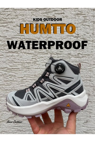 HUMTTO SU GEÇİRMEZ, MAKARA BAĞCIKLI ÇOCUK OUTDOOR BOT, KAYDIRMAZ TABAN