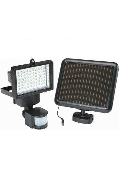 OEM Ηλιακός Προβολέας 100 LED με Αισθητήρα Κίνησης, Μαύρος, 123104