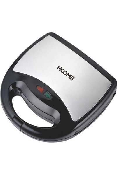 HOOMEI Τοστιέρα HM-5810B 750W για 2 Τοστ, Μαύρη, Αντικολλητική