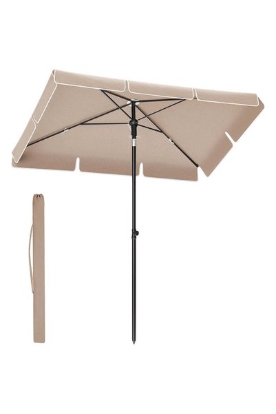 SONGMICS Umbrelă reglabilă pentru terasă sau grădină, înclinare în 2 direcții...