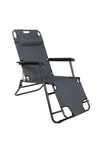 MyOfficeShop Șezlong pliabil GC13, Relaxare Zero Gravitație, 80x60x153cm, Gri