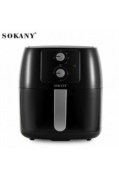 SOKANY Φριτέζα Αέρος 5lt 1400W SK-8017 Μαύρη με Αποσπώμενο Κάδο