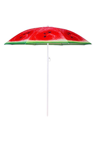 MyOfficeShop Umbrelă de plajă pliabilă, BU020, 180cm, pepene verde