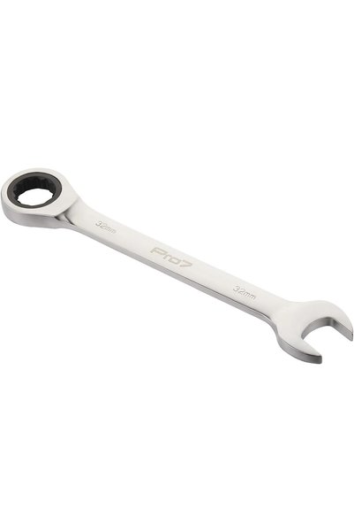 Generic Ratchet Wrench - 15mm - Metric Ratcheting Tool with Open End and Box ...