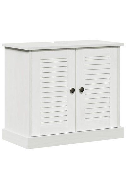 vidaxl Dulap de chiuvetă VIGO Alb și Alb Antic 68 x 34 x 59 cm