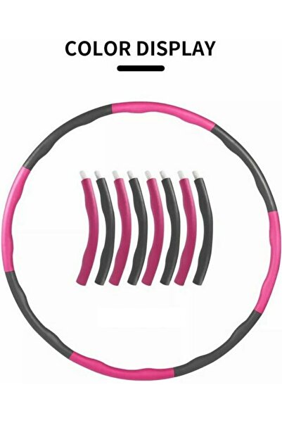 OEM Στεφάνι Γυμναστικής 1m Ροζ-Μαύρο, Φορητό Hoola Hoop ABL001022