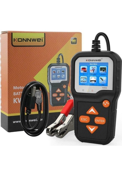KONNWEİ Ψηφιακό τεστ μπαταρίας αυτοκινήτου 6V/12V KW-650