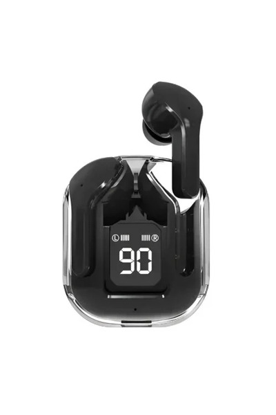 OEM Mίνι ασύρματα ακουστικά Bluetooth διάφανα με ένδειξη μπαταρίας σε μαύρο χ...