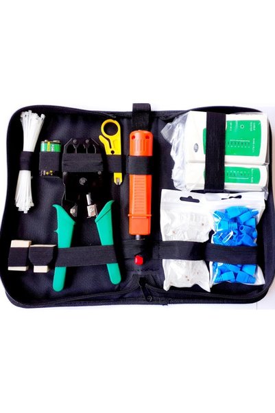OEM Σετ Εργαλείων Δικτύου 9 τεμαχίων με θήκη, Crimper & Tester RJ45