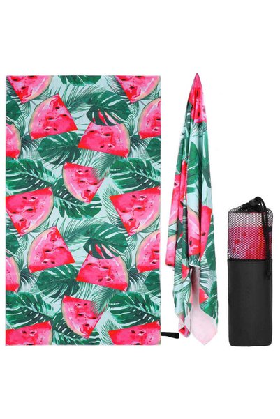 MyOfficeShop Prosop de plajă cu uscare rapidă, husă de transport, 90x180cm, m...