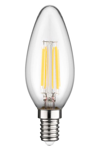 goobay LED λάμπα candle 65393, E14, Filament, 6W, 2700K, 1055lm