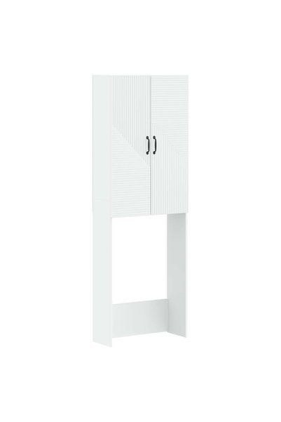 vidaxl Dulap pentru toaletă HAARLEM Alb 66 x 25,5 x 190 cm
