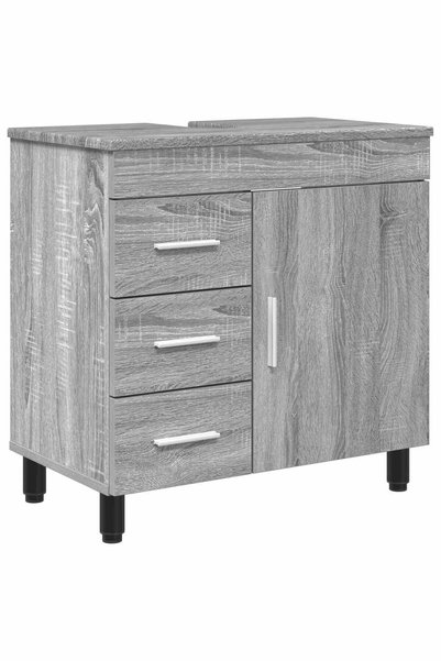 vidaxl Unitate Vanity pentru Baie Sonoma gri 60 x 35 x 60 cm
