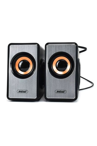 Andowl Ηχεία Υπολογιστή Q-YX16 3W 2.0, Ενσύρματα, USB/3.5mm, Ασημί