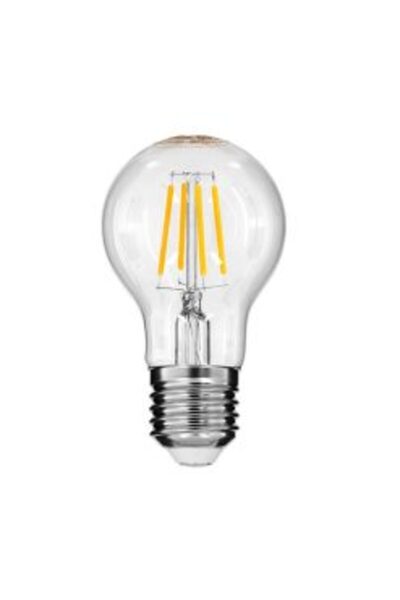 Rixme LED Λάμπα E27 4W 220V 800LM Θερμό Λευκό LED Filament σε Σχήμα A60 Dimma...