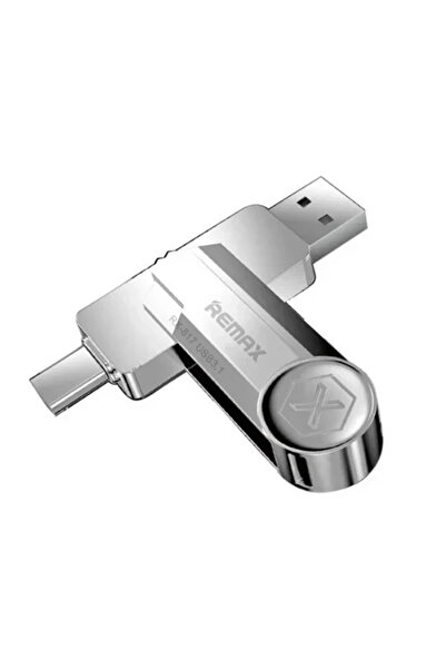 Remax USB Flash drive 2 σε 1 128GB USB 3.1 με σύνδεση USB-A και USB-C ασημί R...