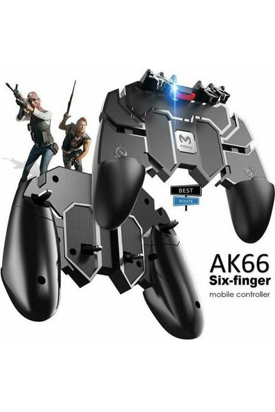 OEM Gamepad ενσύρματο ΑΚ-66 για Android και iOS σε μαύρο χρώμα