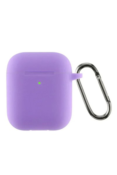 Apple Θήκη σιλικόνης Airpods 1+2 Gen λιλά