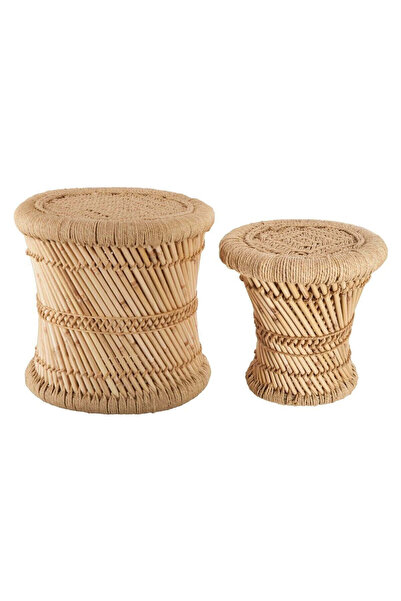 Atmosphera Créateur D'intérieur Set de 2 măsuțe de cafea din bambus Atmospher...