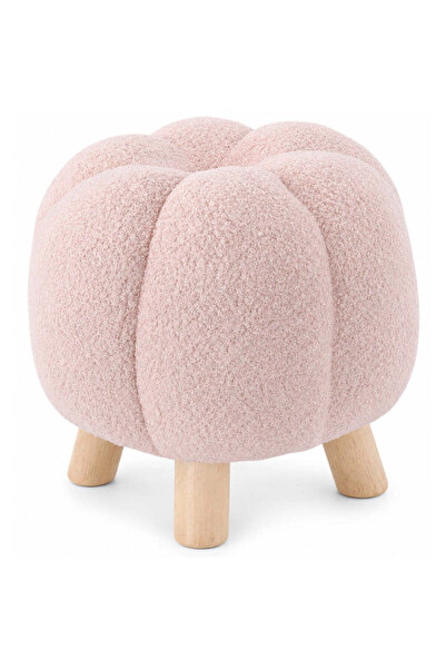 MyOfficeShop Taburet decorativ pentru living și dormitor, material plușat, 32...