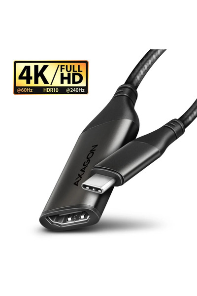 OEM Αντάπτορας Type C αρσενικό σε HDMI θηλυκό 4K@60HZ 25 εκ. μαύρος RVC-HI2M ...