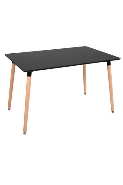 MyOfficeShop Masă de bucătărie, dreptunghiulară, 120x80x74 cm, blat din MDF, ...