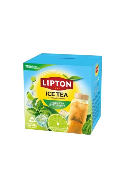 Lipton Ceai rece Mentă-Lămâie, 10 plicuri