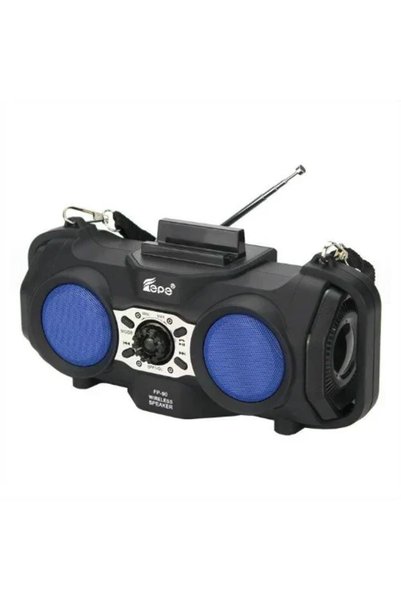 OEM Ασύρματο ραδιόφωνο Bluetooth FM με ηλιακό πάνελ - μπλε FP-90-S