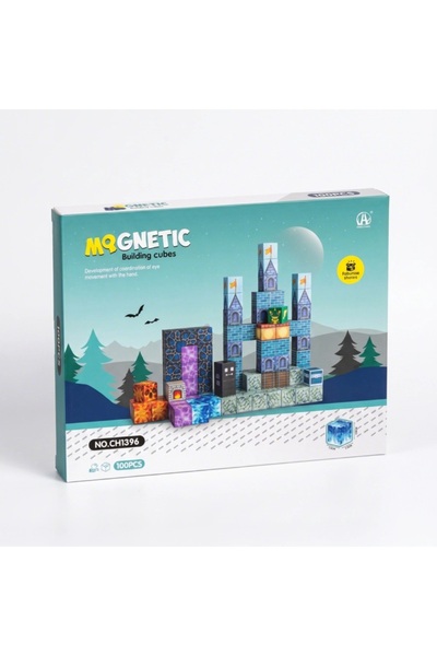 OEM Set de cuburi magnetice în stil Minecraft, blocuri magnetice pentru caste...