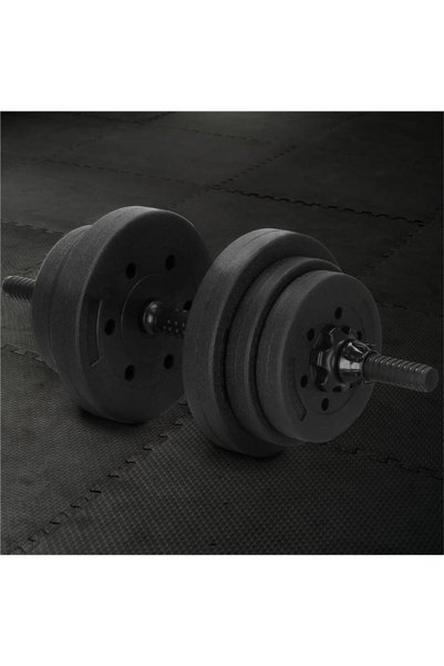 MyOfficeShop Set de greutăți multifuncțional transformabil în gantere, kettlebell, bară, total 19 kg
