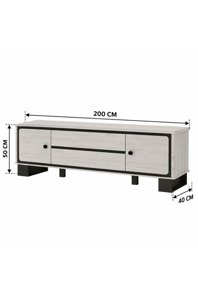 PLUS 4 200cm Wooden Modern Tv Cabinet Table