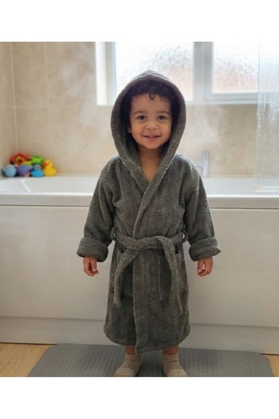 PAMUK HANIM Outlet 100% Cotton Soft Bath Towel Bathrobe for Girls and Boys / ...