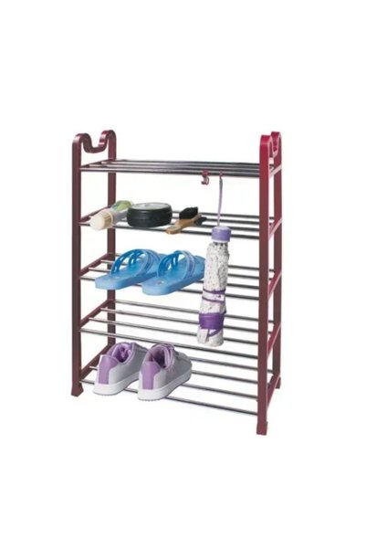 OEM Παπουτσοθήκη 4 επιπέδων 57.5×19.5×50.3 εκ. 5403572 σε κόκκινο χρώμα